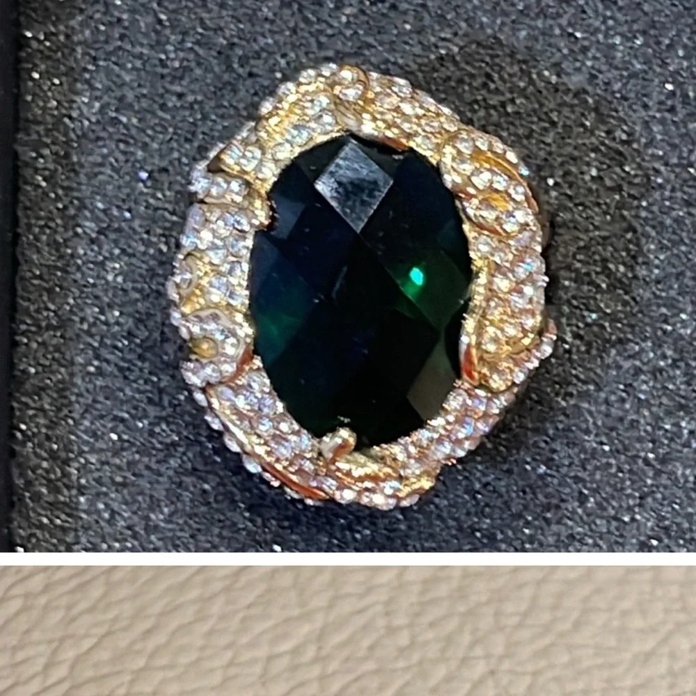 Blue Rhinestones Rings for Ladies - Picture 4 of 5